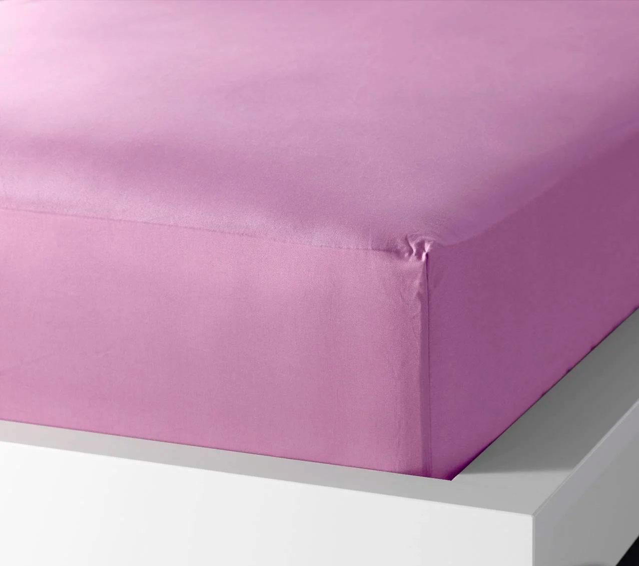 Простынь на резинке В0005 90х200 см Фиолетовый/Сиреневый (126992)