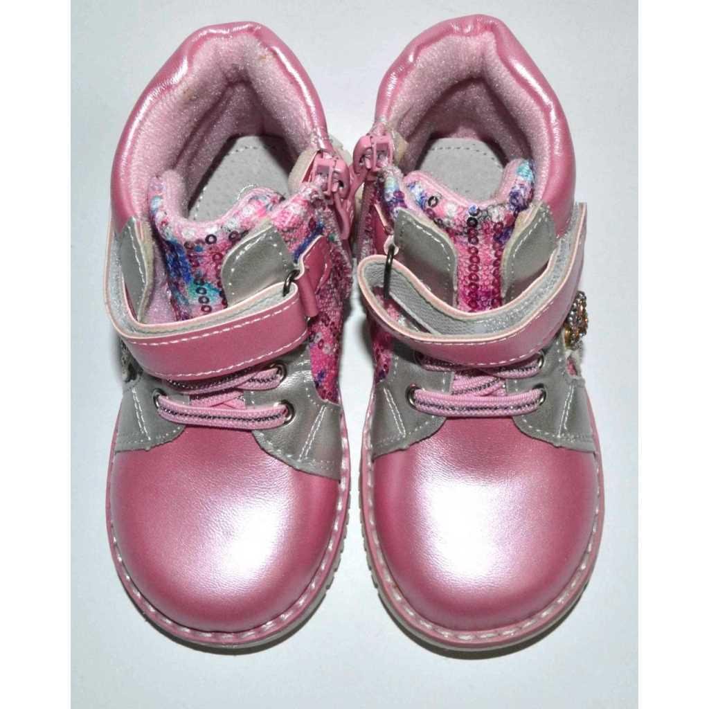 Ботинки демисезонные Y.TOP 1894-3 р. 22 13,8 см Pink - фото 6