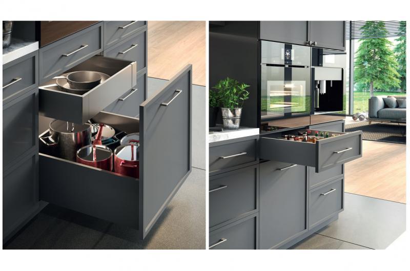 Висувна шухляда Axis Pro средній-B L 350 мм H 120 мм Графіт (PB-AXISPRO-KPL350B) - фото 3