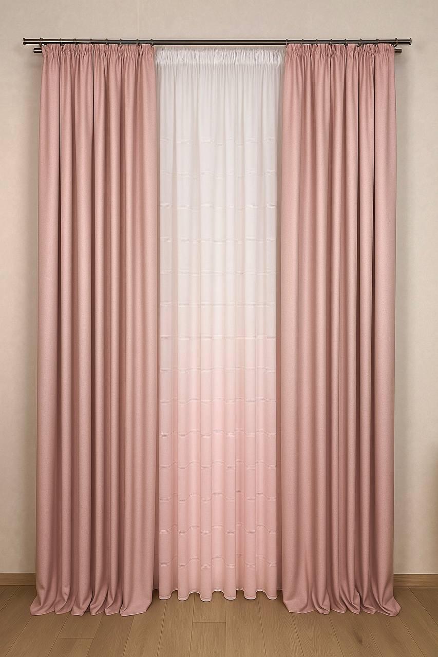 Тюль с эффектом омбре 600х300 см (27574562)