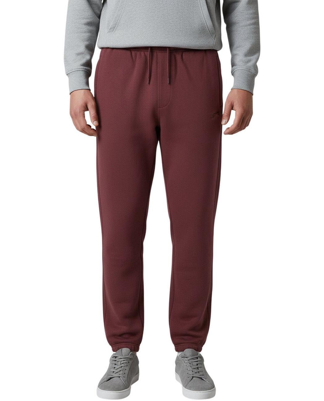 Спортивные штаны-джогеры мужские Slazenger 482008.70 флисовые XL Бордовый (2482008704704)