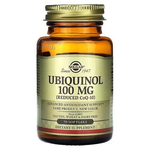 Убихинол Solgar Ubiquinol 100 мг 50 Softgels (SOL-02641)