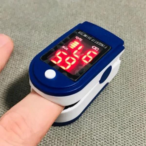 Електронний пульсоксиметр Principle Pulse Oximeter Fingertip на палець Blue - фото 9