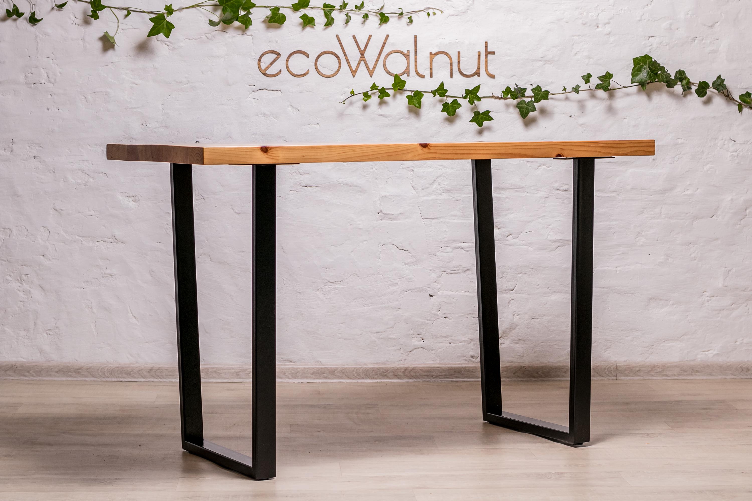 Стол офисный EcoWalnut с прямоугольными краями в стиле лофт M (Сосна EF-2.3) - фото 4