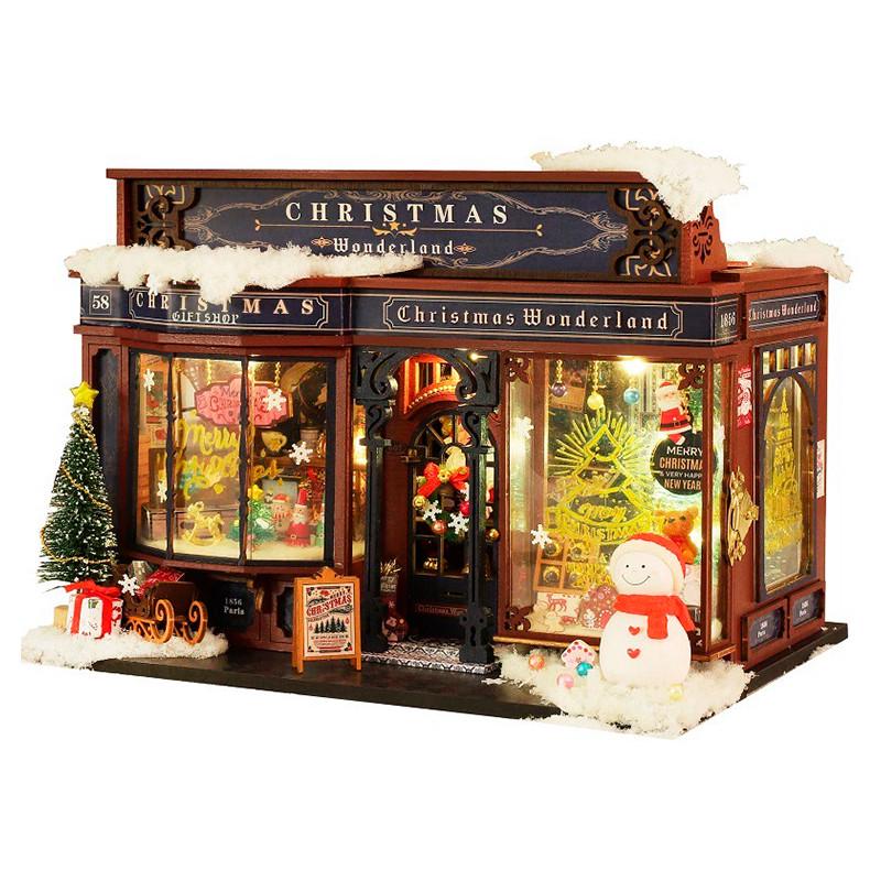 Конструктор-румбокс DIY House ET001-B Christmas Wonderland Магический дом сборный с освещением (31160201) Конструктор-румбокс DIY House ET001-B Christmas Wonderland Магический дом сборный с освещением (31160201)