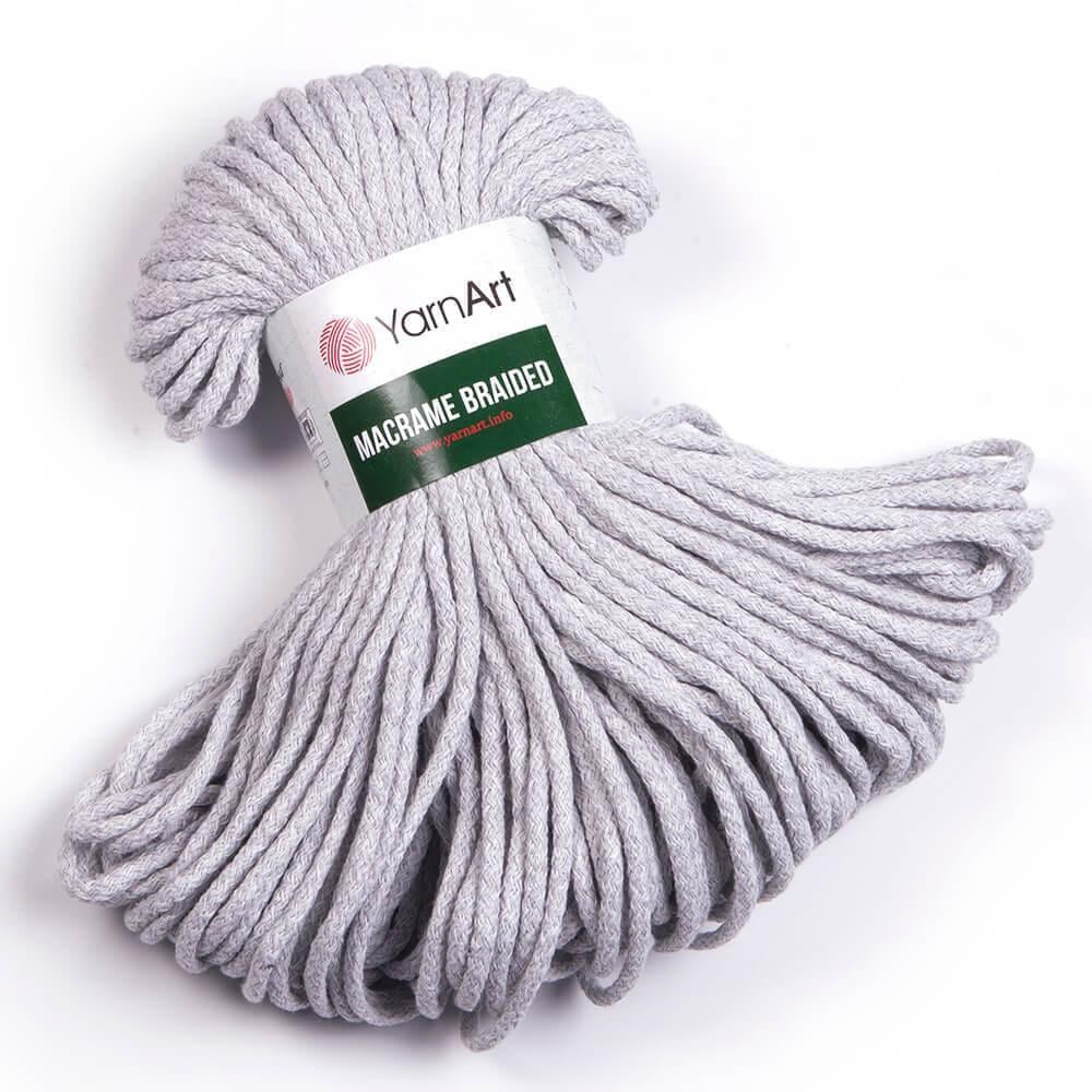 Шнур Macrame Braided 5 мм 250 г Світло-сірий №756 Шнур Macrame Braided 5 мм 250 г Світло-сірий №756