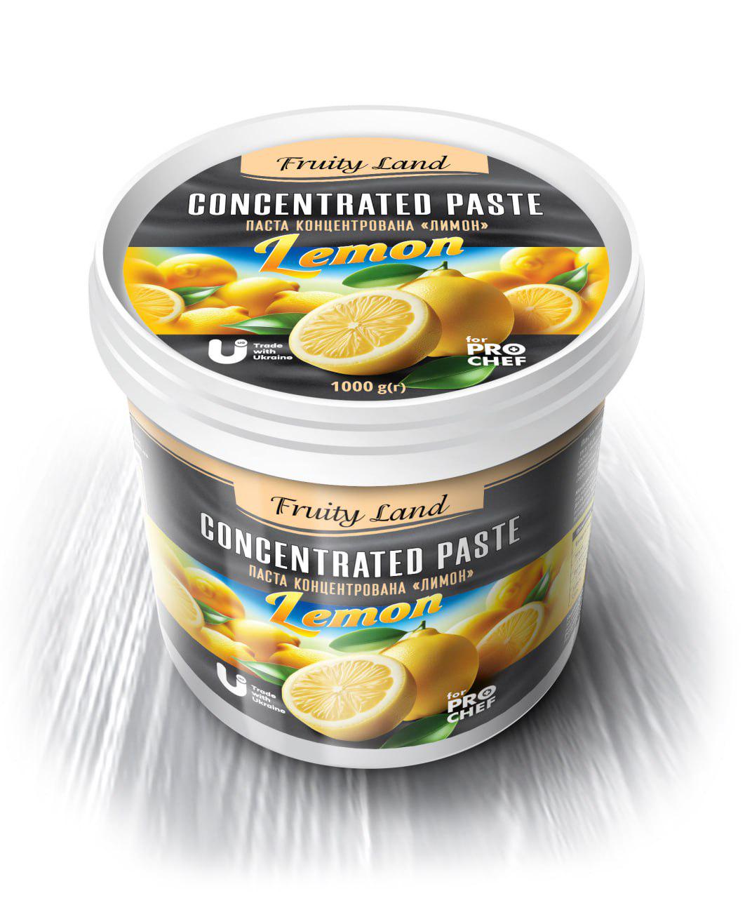 Паста концентрированная Fruityland Лимон 1 кг