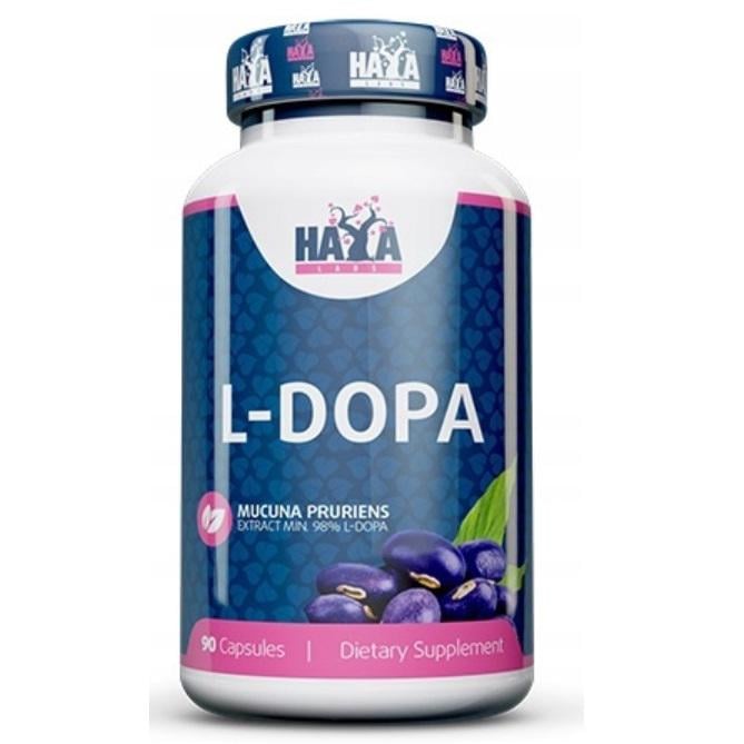 Комплекс для профілактики нервової системи Haya Labs L-DOPA Mucuna Pruriens Extract 90 Caps (000019595)