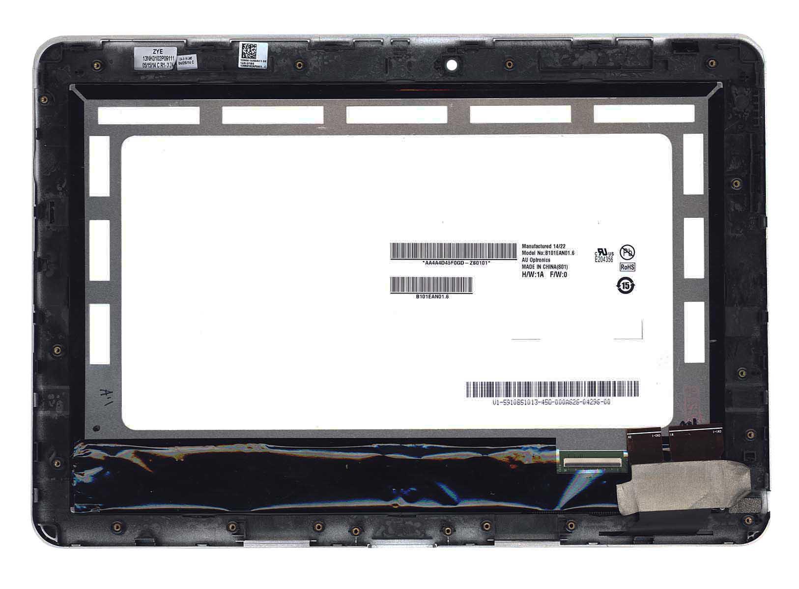 Матрица с тачскрином для планшета Asus Transformer Pad TF103C с рамкой Белый