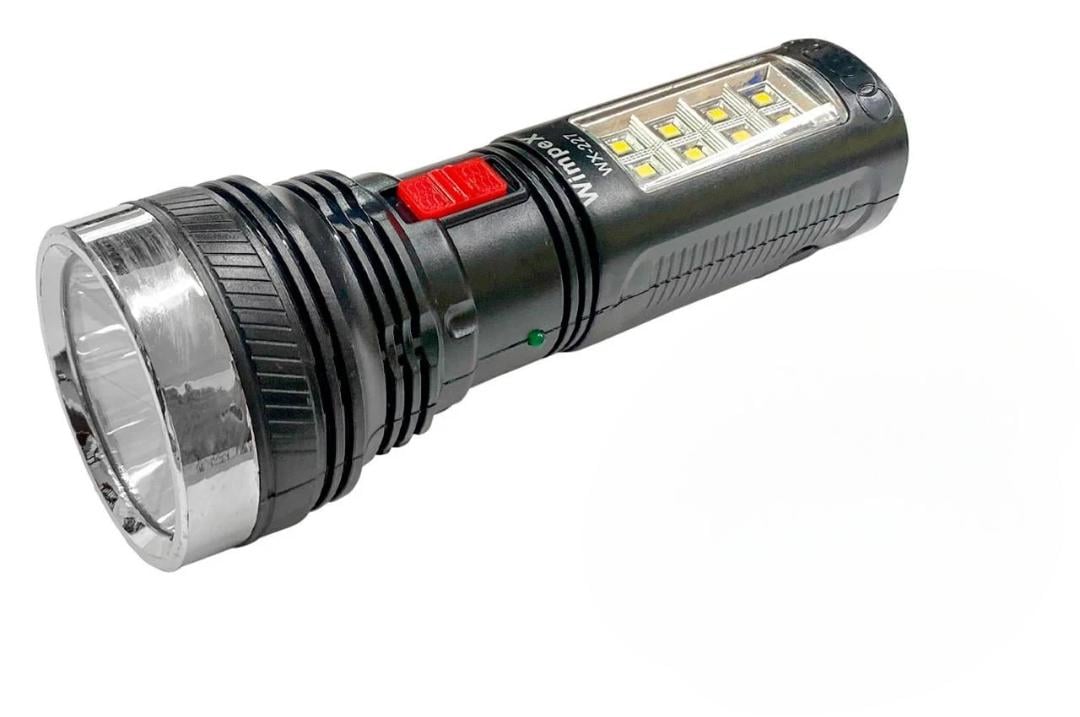 Ліхтар ручний Wimpex 160 мм 1LED 8SMD 220В (174-WX227)