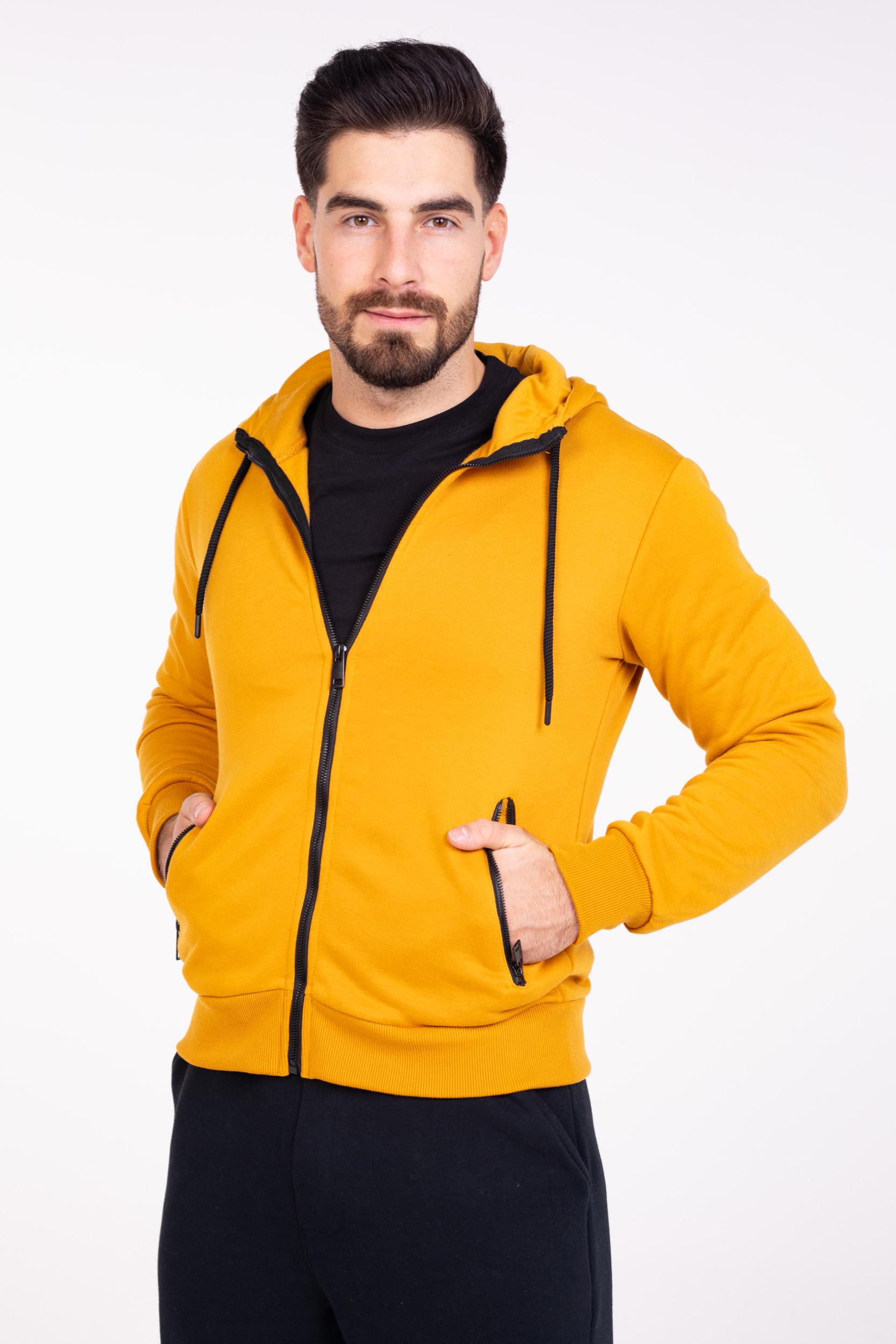 Толстовка чоловіча Spaio Multi-Active HZ02 L Mustard (5901282497050)