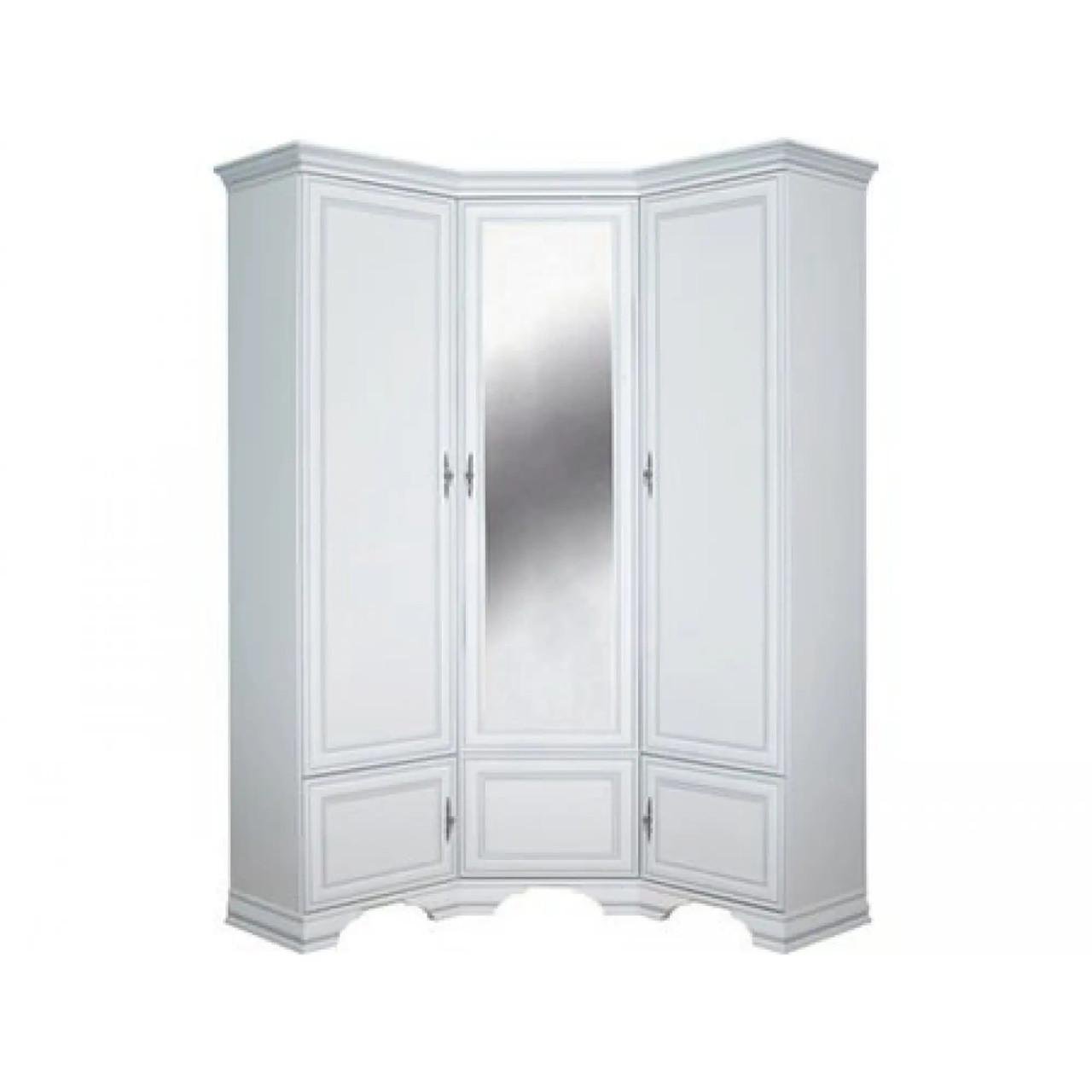 Шафа кутова з дзеркалом ВМК Кентукі SZFN5D Білий альпійський (GRB-1766)