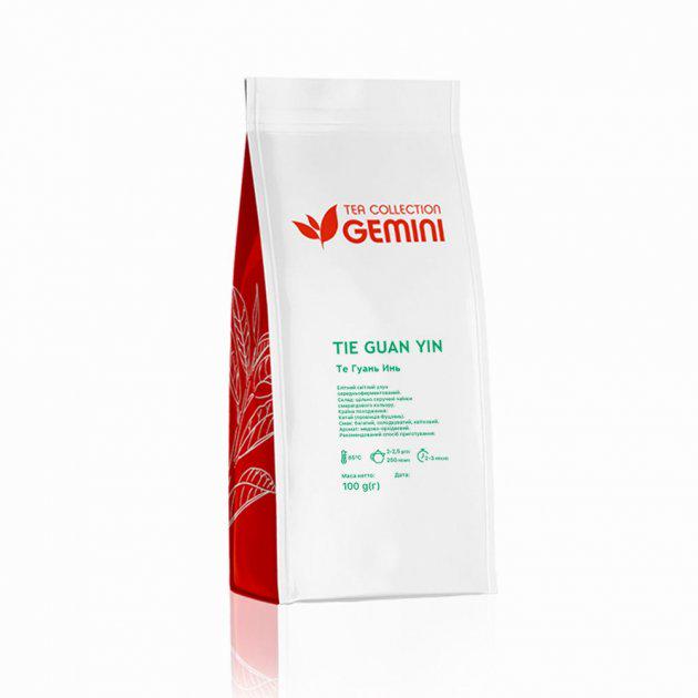 Чай зелений листовий Gemini Tea Collection Te Guan Yin 100 г (4820156431871)