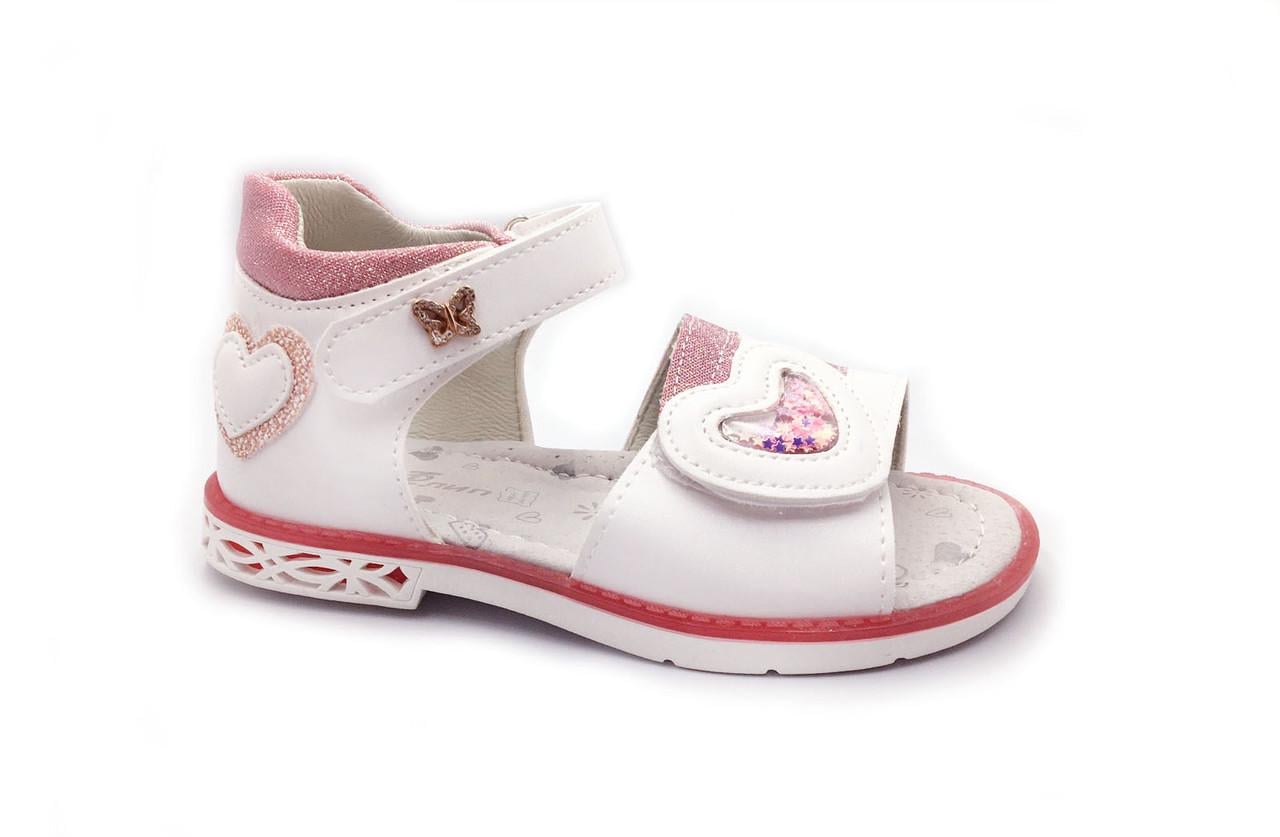 Босоніжки для дівчаток Флип F001070F/30 р. 30 Білий