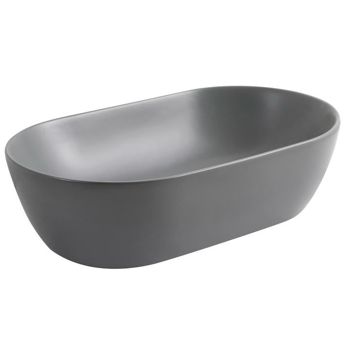 Умивальник накладний MIXXUS Ellipse MP6653 500x300x140 мм Графітовий (167428)