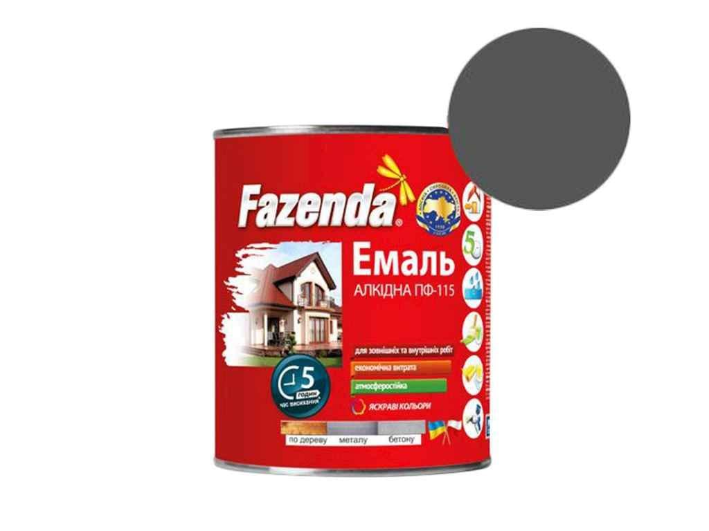 Эмаль алкидная ПФ-115 Fazenda 900 г Темно-серый (960434) - фото 1 Эмаль алкидная ПФ-115 Fazenda 900 г Темно-серый (960434) - фото 1