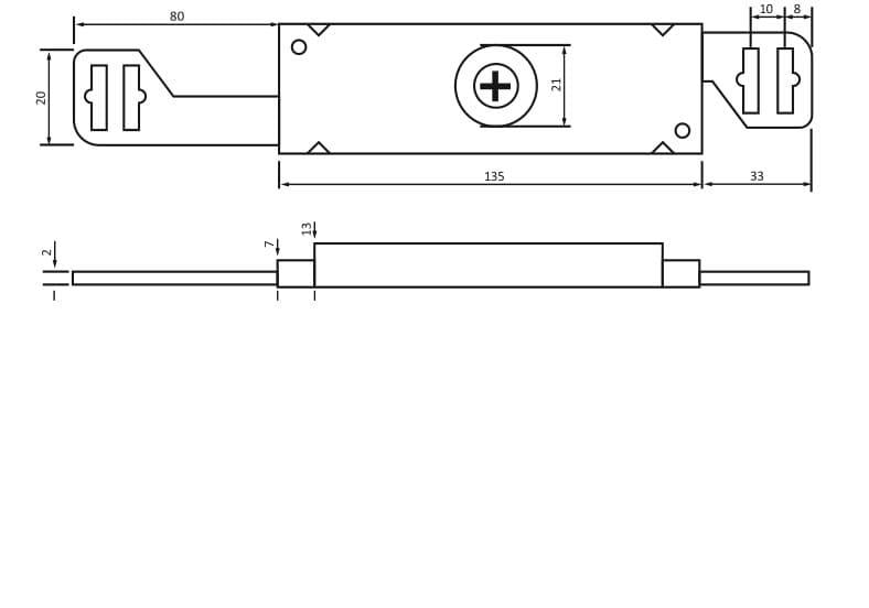 Замок Siba 10135 для роллетной двери Siba (10135) - фото 2