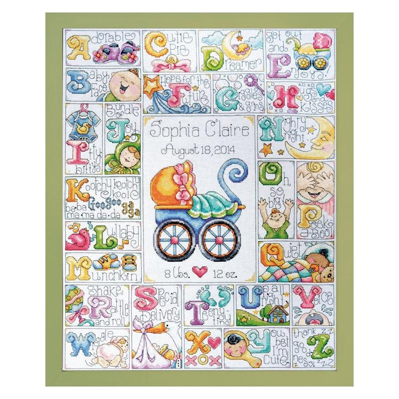 Набір для вишивки хрестиком Design Works 2770 Baby ABC (18925) Набір для вишивки хрестиком Design Works 2770 Baby ABC (18925)