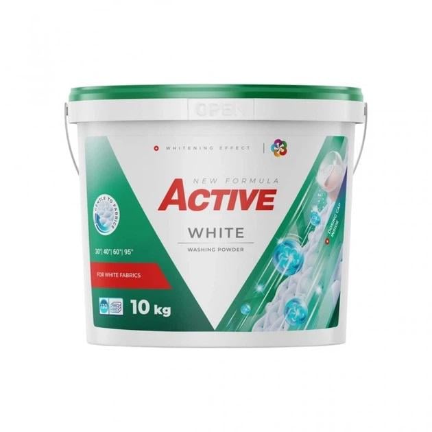Порошок для стирки Active White 10 кг (hx-47397)