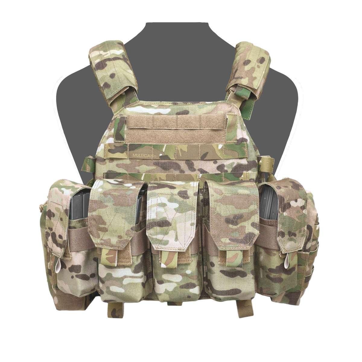 Плитоноска Warrior Assault Systems Dynamic Combat System c закрытыми подсумками M 4 5,56 мм L Multicam