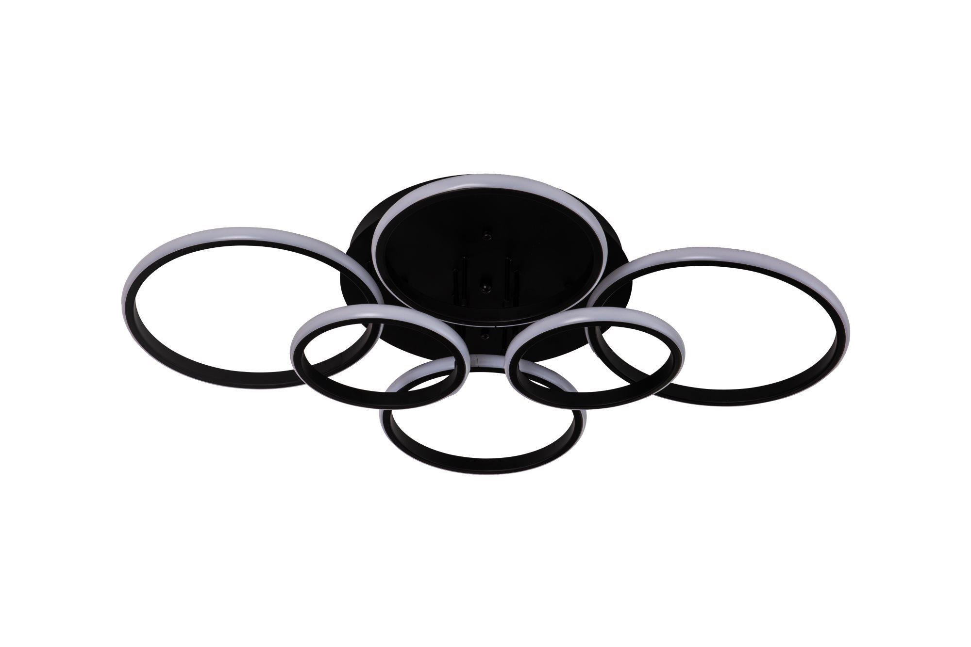 Люстра світлодіодна акрилова Valeso V L6093-6 BK (000040978)