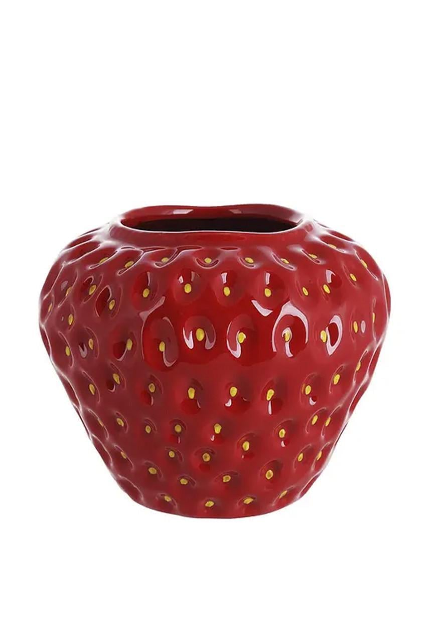 Ваза керамическая Клубничка Красный ЦБ-00277138