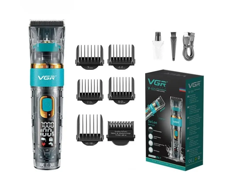 Машинка для стрижки професійна VGR V-695 з LED-дисплеєм (69500)