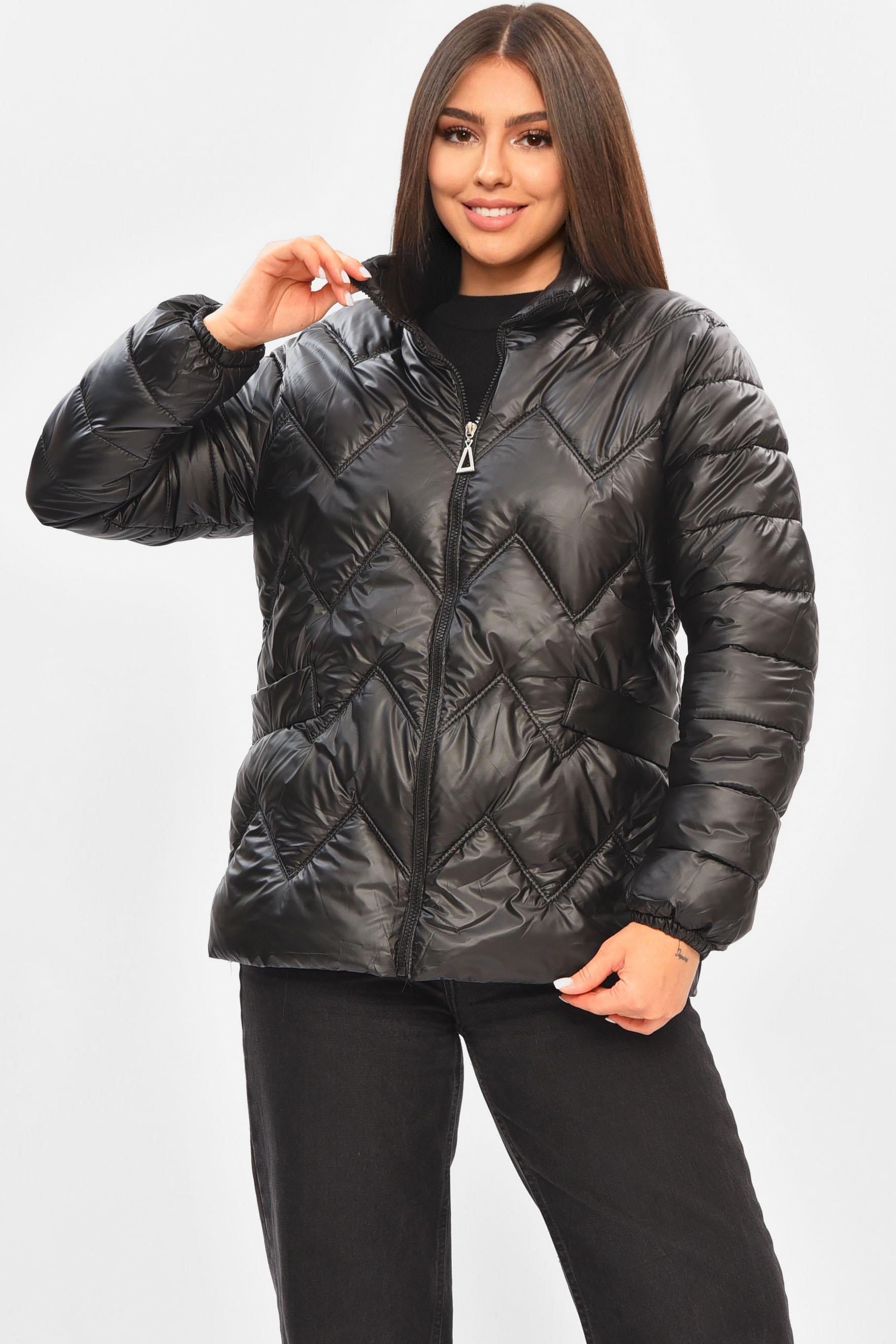 Куртка женская демисезонная 5XL Черный (205426)