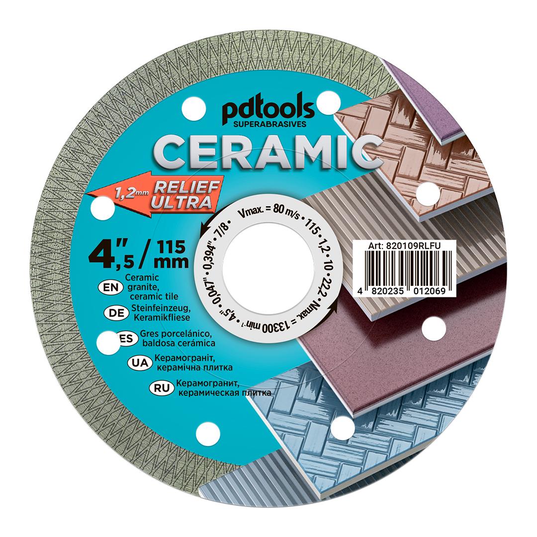 Круг алмазный отрезной PDTools 1A1R 115 RELIEF ULTRA для ручного инструмента (37772304)