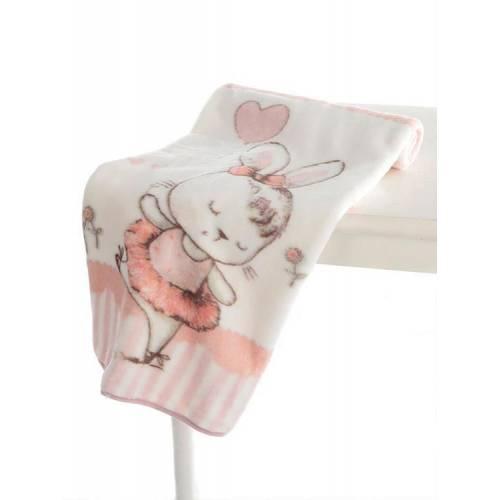 Плед детский Ozdilek Bebek Dancer Bunny 100х120 см микрофибра 9982783 Разноцветный (DR014187)