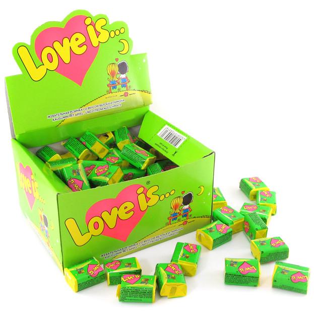 ᐉ Жвачка Love is ... Яблоко-Лимон