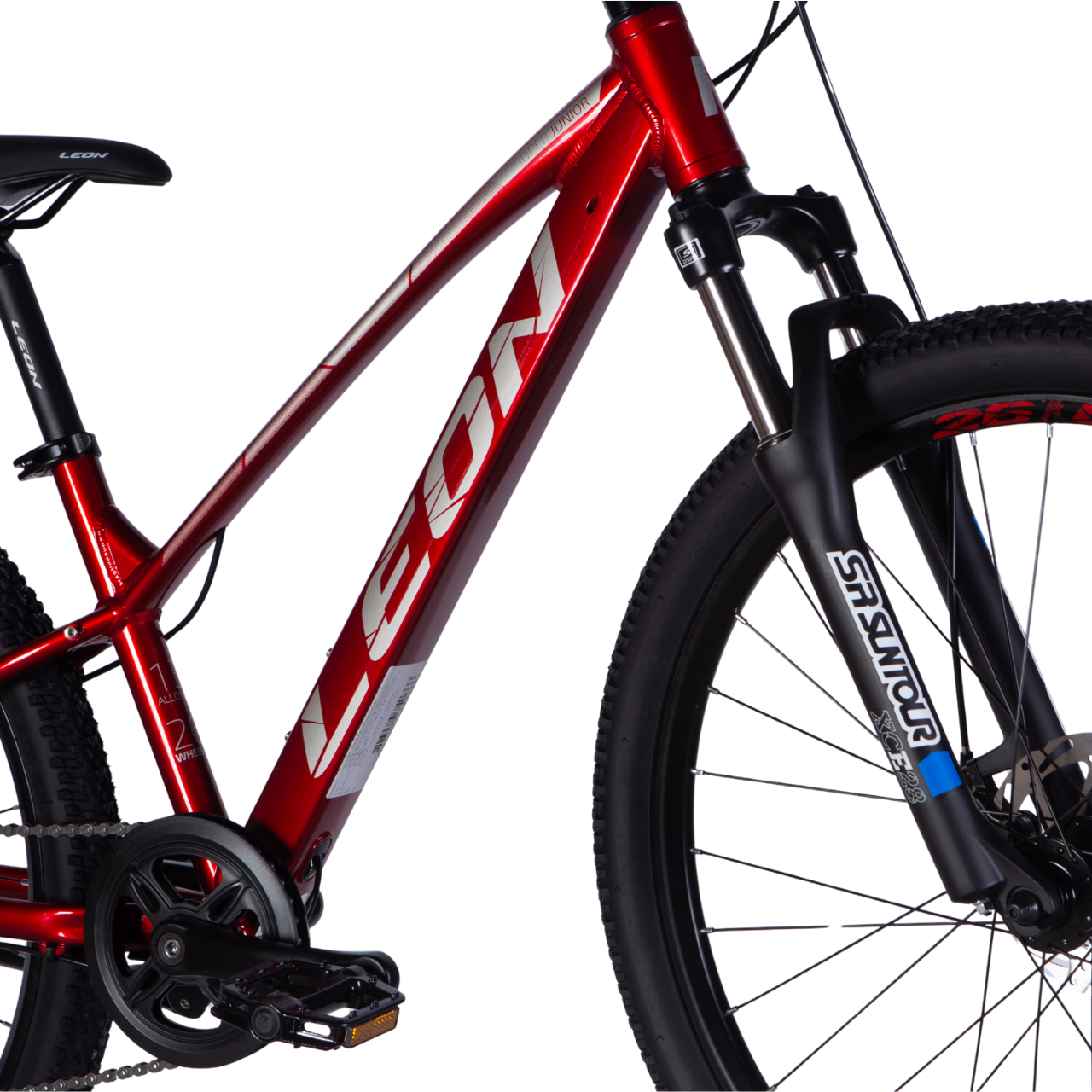 Велосипед подростковый Leon SUPER JUNIOR DD CS AL 26" 13" 2025 Красный - фото 2 Велосипед подростковый Leon SUPER JUNIOR DD CS AL 26" 13" 2025 Красный - фото 2