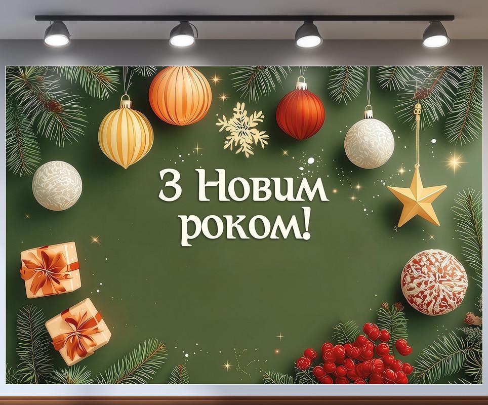 Баннер-фотозона Новый год 300x200 см №46320 Баннер-фотозона Новый год 300x200 см №46320