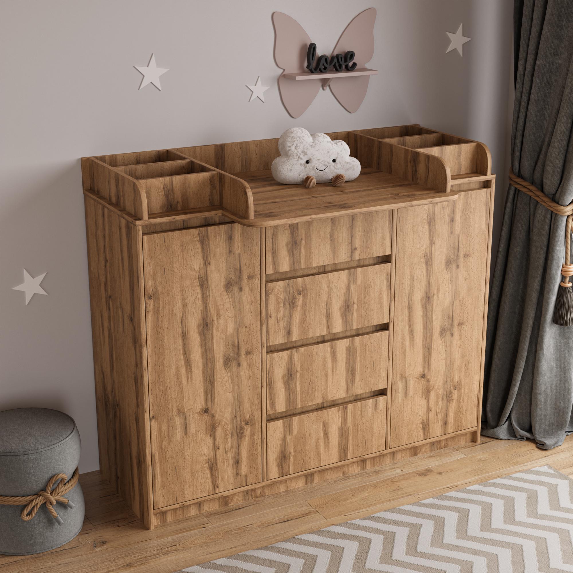 Пеленальный комод Furnigrade ПС-8 100х130х45 см Тахо