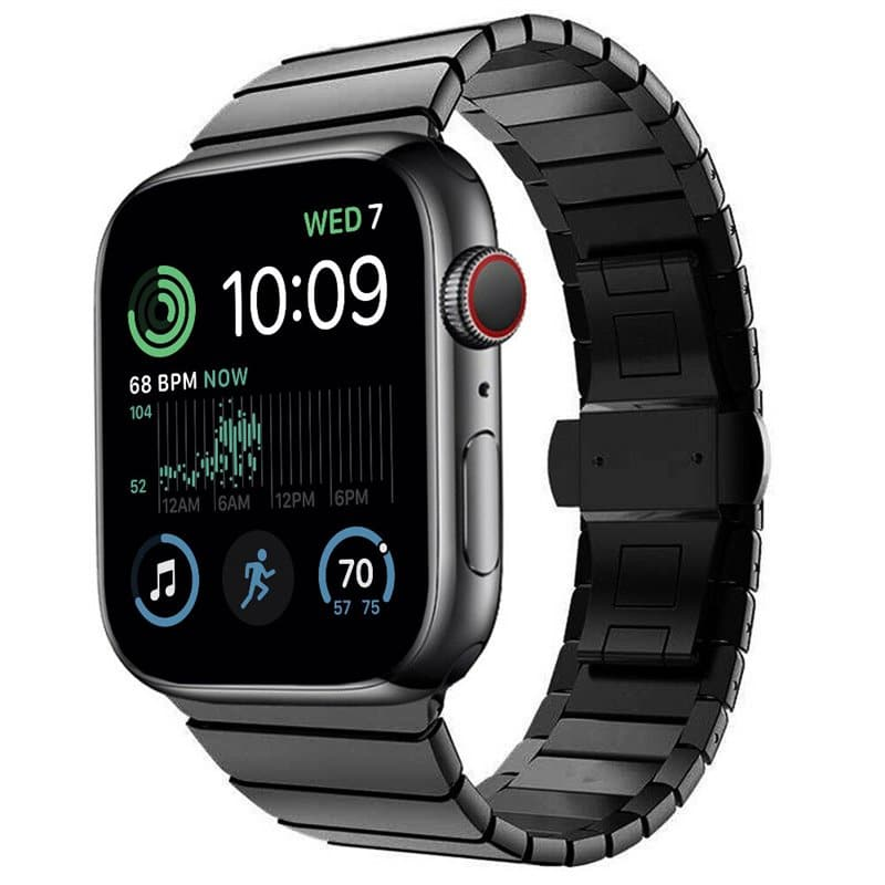 Ремешок металлический SPIGEN SP-12 1 ланка для Apple Watch 42/44/45/49 мм Чорний (212-00611)
