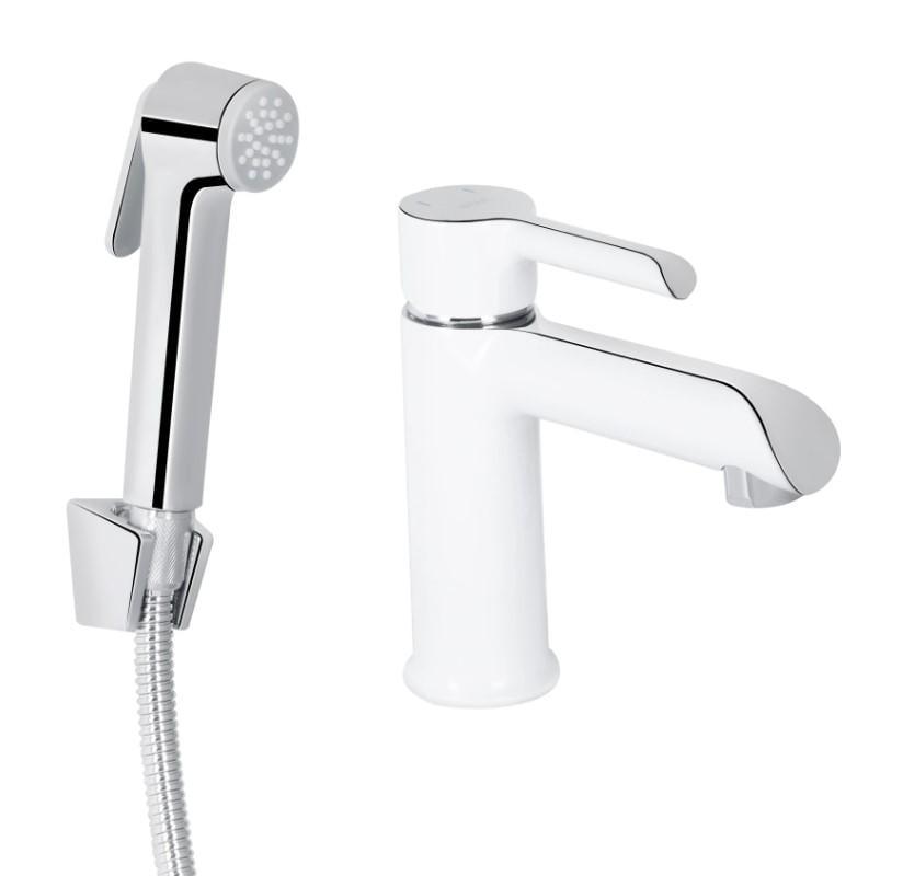 Смеситель для раковины с гигиеническим душем Qtap Grand QTGRA272CRW45671 (55990)