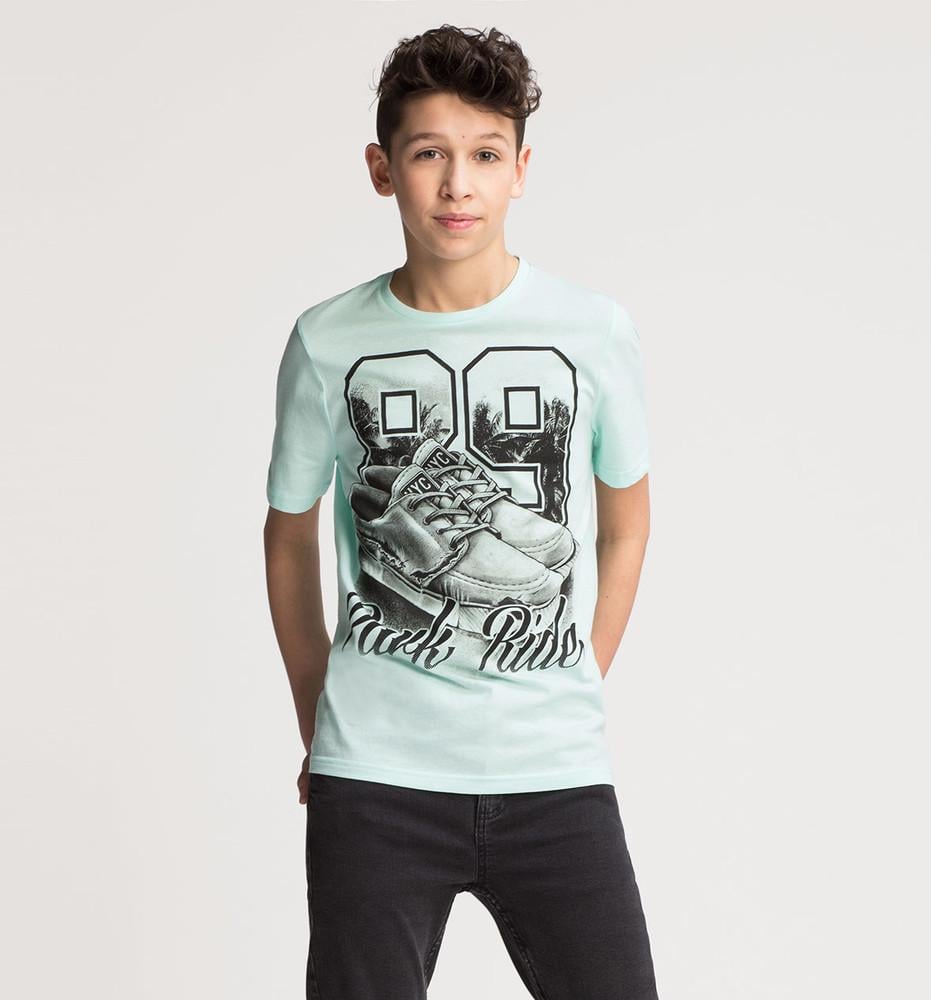 Футболка C&A для хлопчика 122-128 см Бірюзовий (31057629)