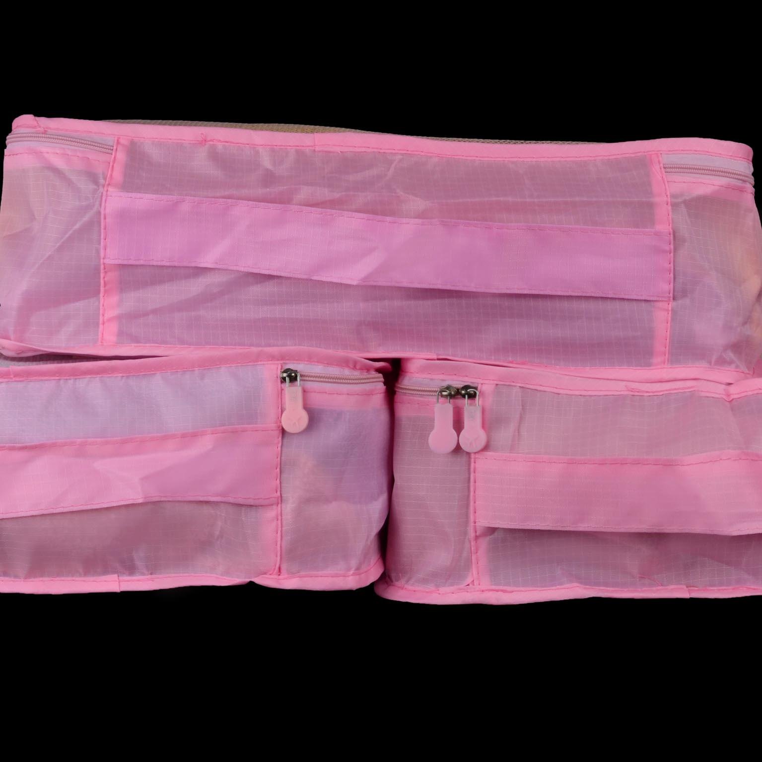 Набор органайзеров для путешествий и дома 6в1 нейлон водоотталкивающий Розовый (КДО-15-3) - фото 6 Набор органайзеров для путешествий и дома 6в1 нейлон водоотталкивающий Розовый (КДО-15-3) - фото 6