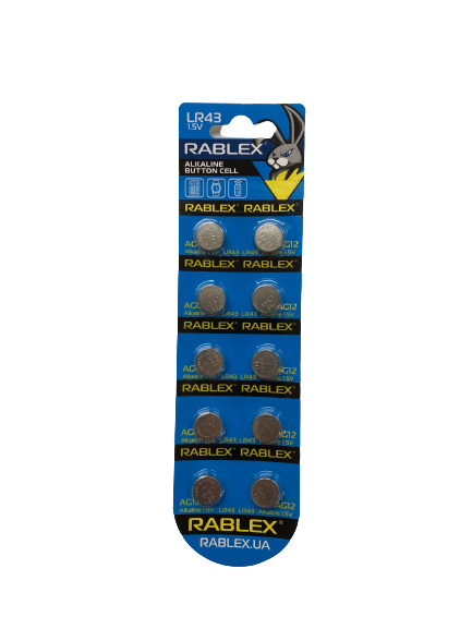 Батарейка Rablex AG 12 LR43 10 шт.