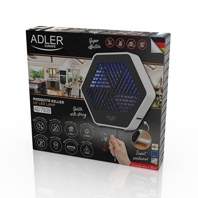 Пастка для комах ультрафіолетова Adler AD 7939 Black/White (020048) - фото 8