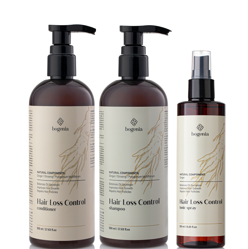 Набор для ухода за волосами Bogenia Шампунь/Кондиционер/Тоник