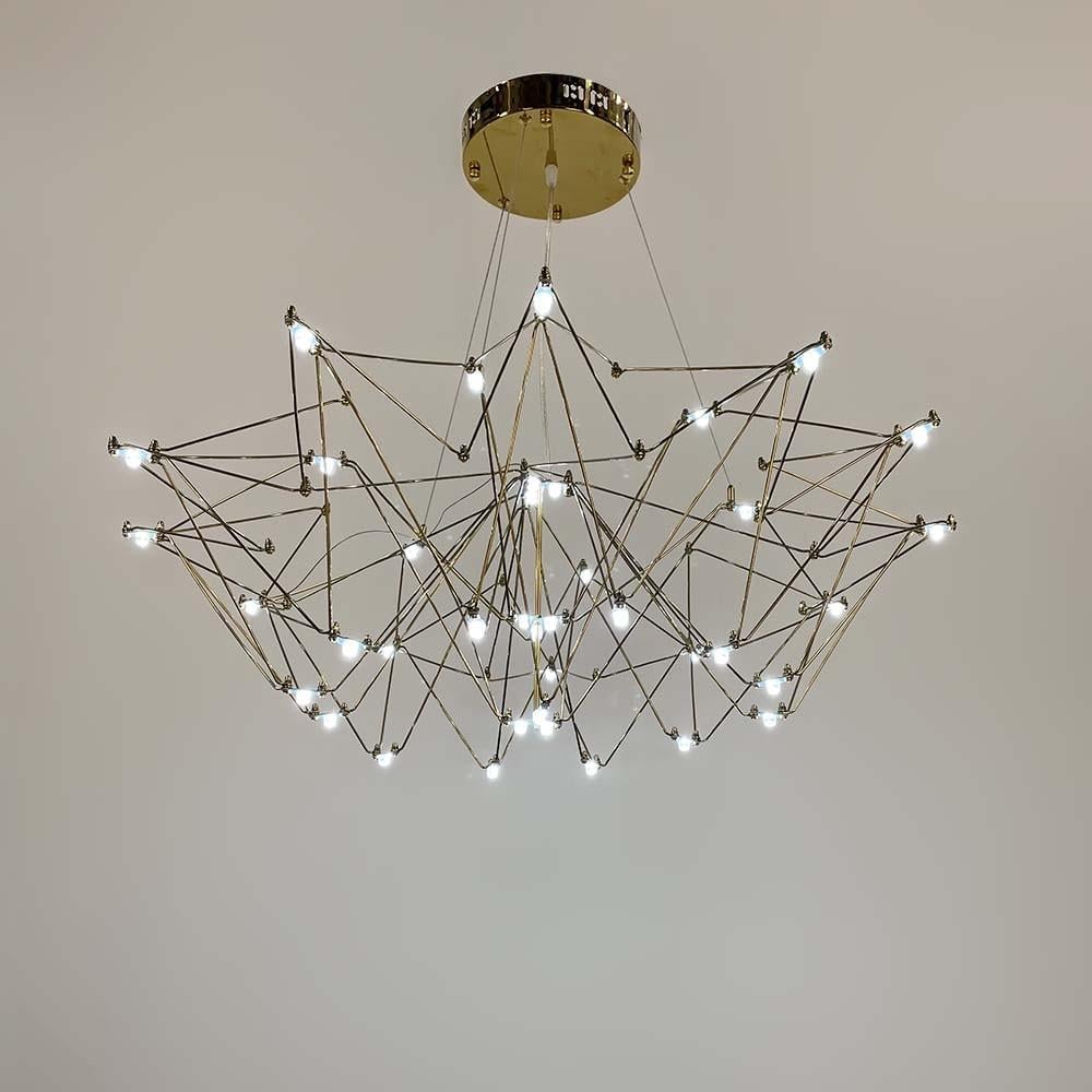 Люстра невагома Ø 80 см Золотий (MJ206-800 Titanium)