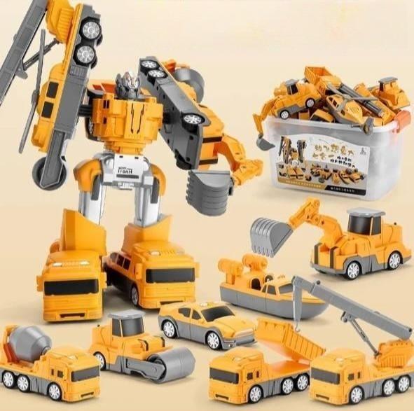 Конструктор Будівельний Трансформер 8в1 Помаранчевий (ooppp21313121) - фото 7 Конструктор Будівельний Трансформер 8в1 Помаранчевий (ooppp21313121) - фото 7