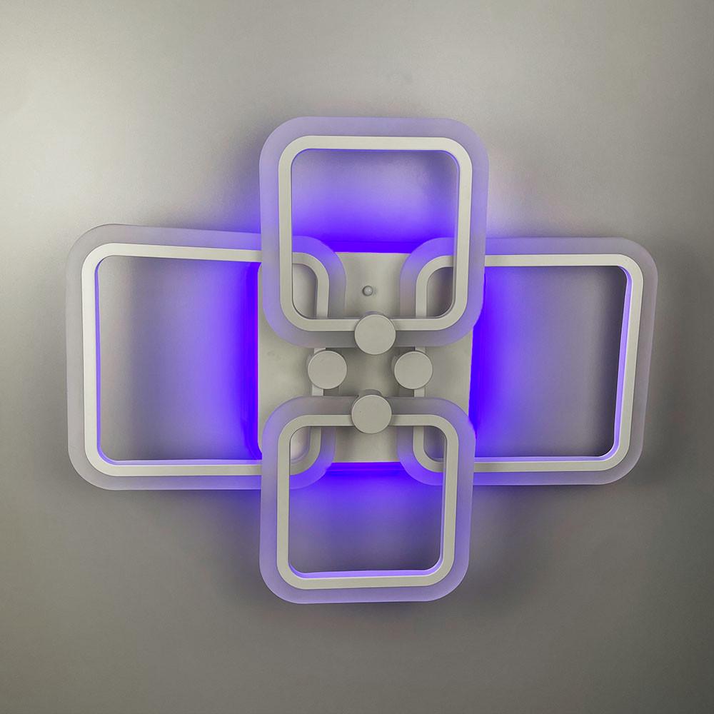 Люстра LED RGB на 2/2 рожка Белый (A 2503/2+2 WT) - фото 2