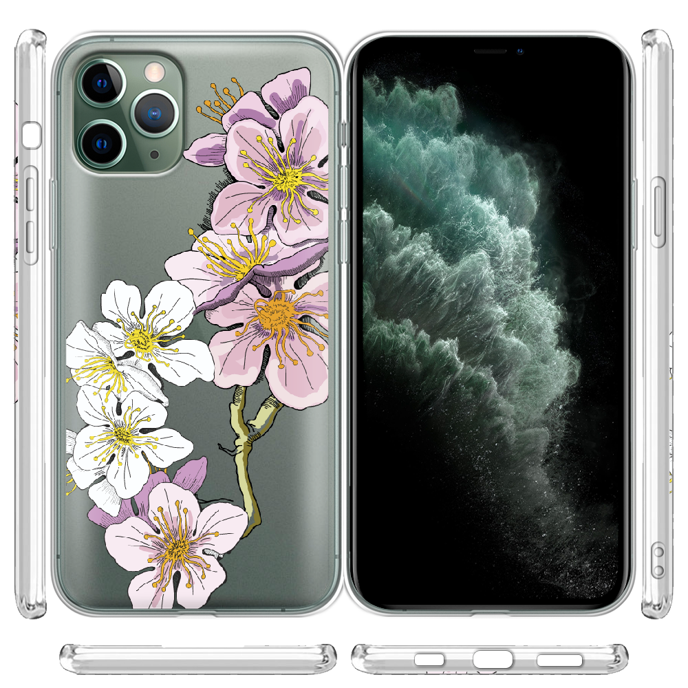 Чохол Boxface iPhone 11 Pro Max Cherry Blossom Прозорий силікон (38194-cc4-38194) - фото 3