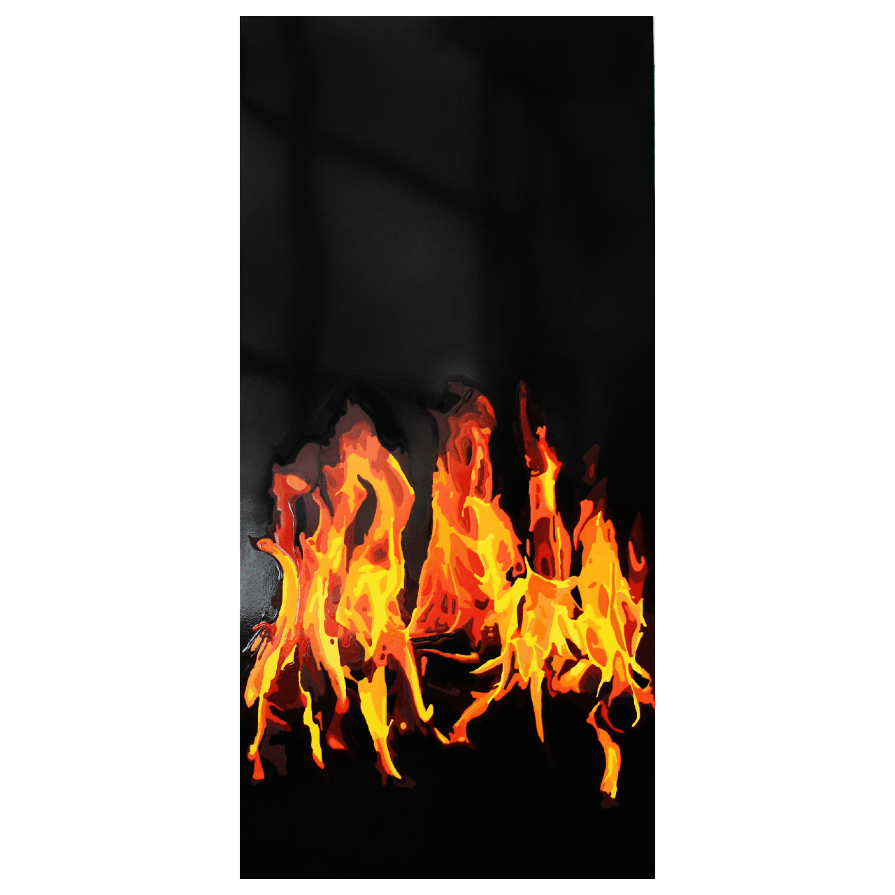 Металокерамічний обігрівач дизайнерський Uden-S-700 Полум'я зі шнуром до 14 м2 978х475 мм (25748529)