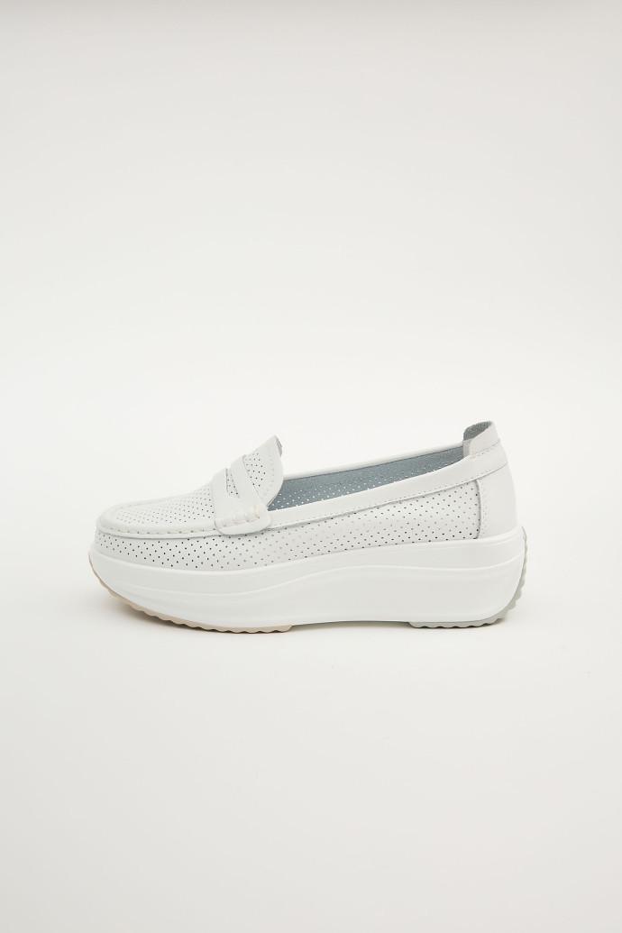 Мокасини жіночі LONZA шкіряні р. 36 Білий (198397) - фото 4 Мокасини жіночі LONZA шкіряні р. 36 Білий (198397) - фото 4