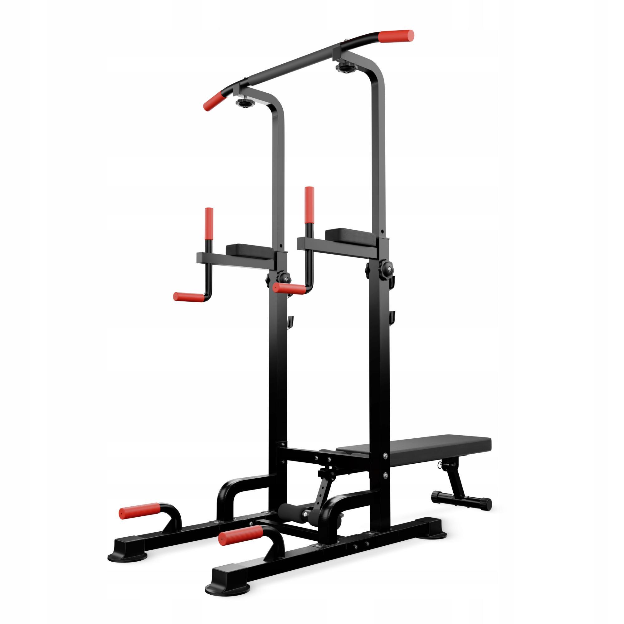 Стійка для підтягувань 4fizjo Pro+ з лавкою для тренувань Black (P-5905973402637)