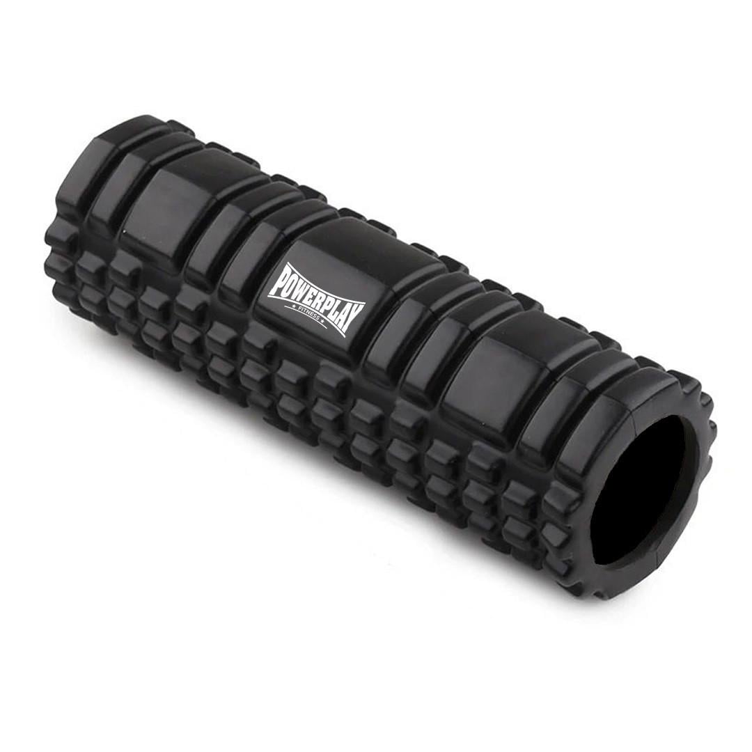 Ролик масажний PowerPlay 4342 Massage Roller 30x10 см Чорний