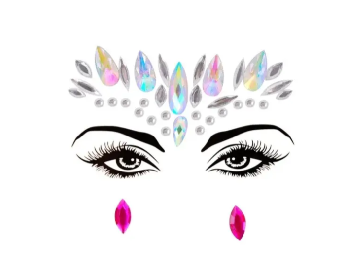 Стрази на очі One size Різнокольоровий (9088/35) Стрази на очі One size Різнокольоровий (9088/35)